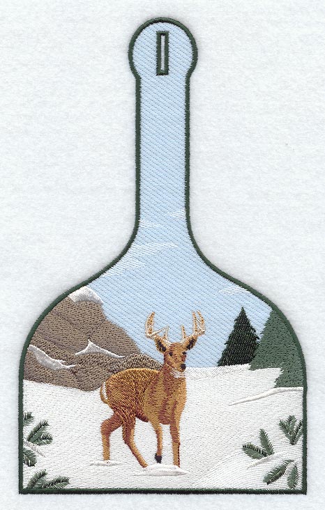Winter Deer Towel Topper