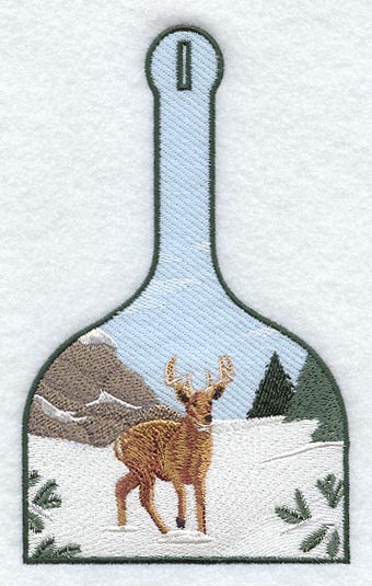 Winter Deer Towel Topper