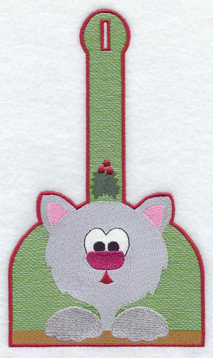 Christmas Kitty Towel Topper