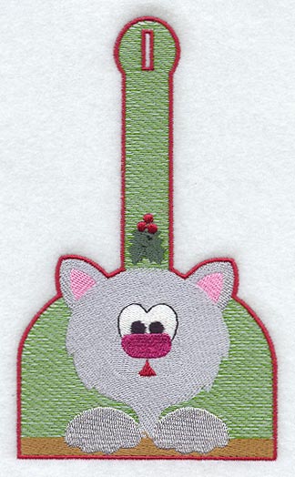 Christmas Kitty Towel Topper