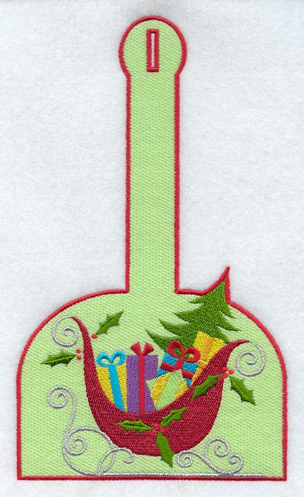 Santa's Sleigh Towel Topper