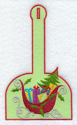 Santa's Sleigh Towel Topper