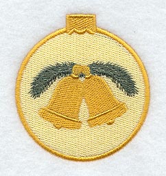 Bells and Pine Ornament