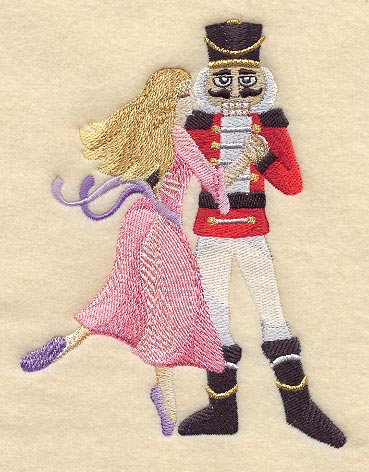 Clara Dancing with Full Grown Nutcracker