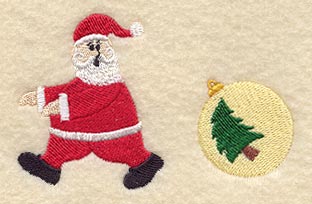 Little Santa Chased by Ornament