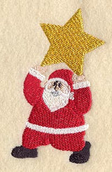 Little Santa Holding Star