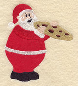 Little Santa Eating Cookie
