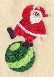 Little Santa on Ornament