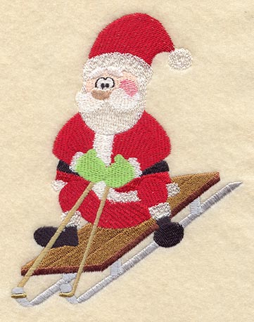 Santa Sledding