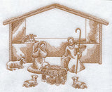 Nativity Stable Scene (Toile)
