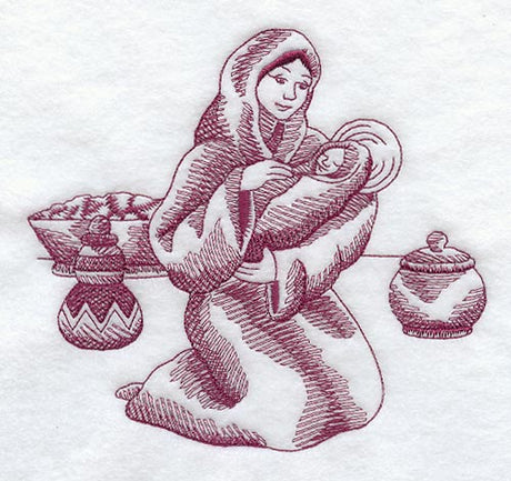 Mother and Child Scene (Toile)