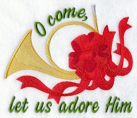 French Horn with Text