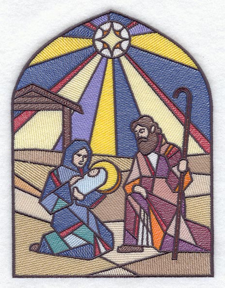 Nativity Stained Glass