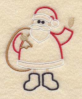 Stick Santa Claus