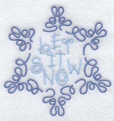 Let It Snow Snowflake