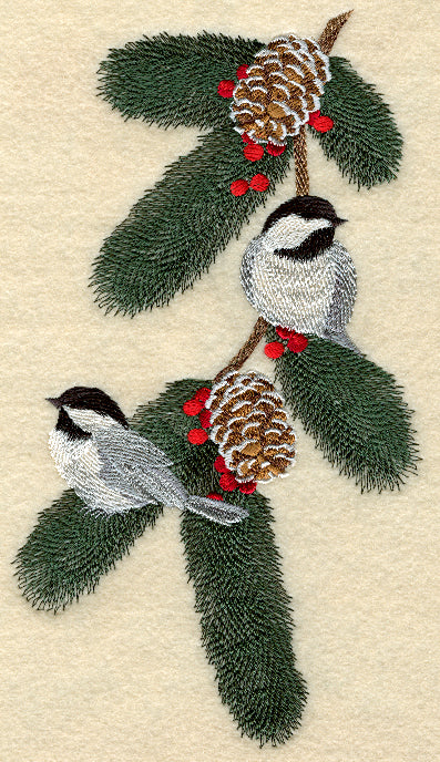 Seasonal Birds - Winter Chickadees