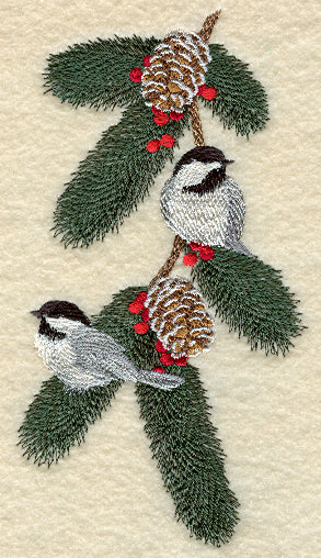 Seasonal Birds - Winter Chickadees