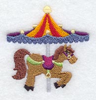 Carousel Horse Pocket Topper
