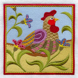 Folk Hen Tile