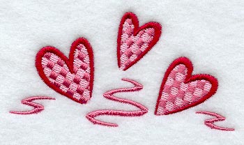 Checkered Heart Pocket Topper