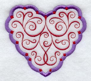 Lacy Valentine Heart I