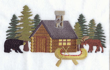 Northwoods Cabin Scene