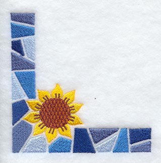 Sunflower Mosaic Corner