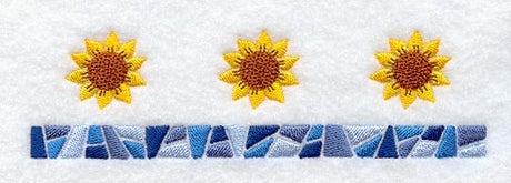 Sunflower Mosaic Border