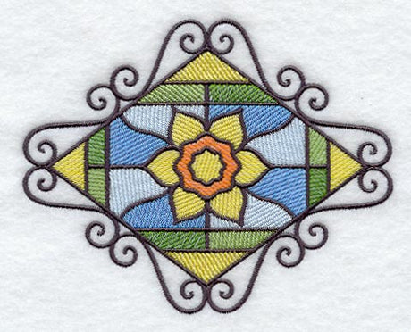 Stained Glass Daffodil