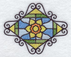 Stained Glass Daffodil