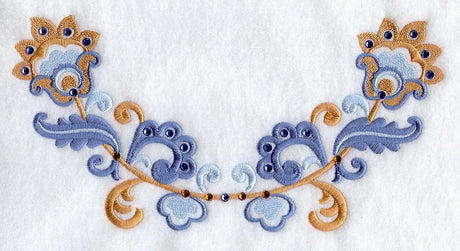 Floral Half-Ring II (Crystals)