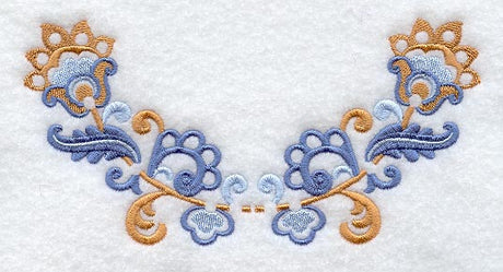 Floral Half-Ring II (Crystals)