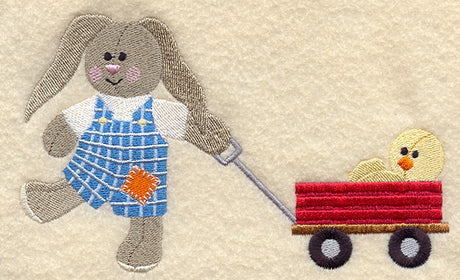 Bunny with Wagon