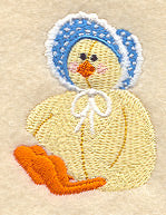 Chick in Bonnet