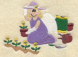 Gardening Angel and Flowers