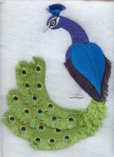 Peacock Pride (Fringe, Crystals)