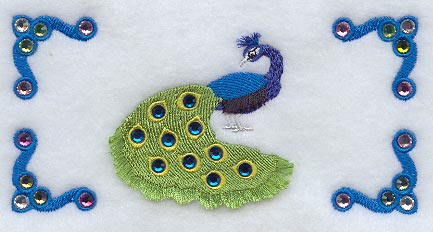 Peacock and Frame (Fringe, Crystals)