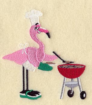 Grilling Flamingo Floyd