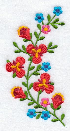 Hungarian Floral Button Placket