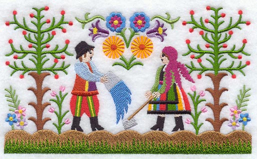 Spring Pastoral Scene