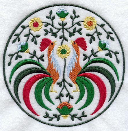 Polish Rooster Medallion  - Lg