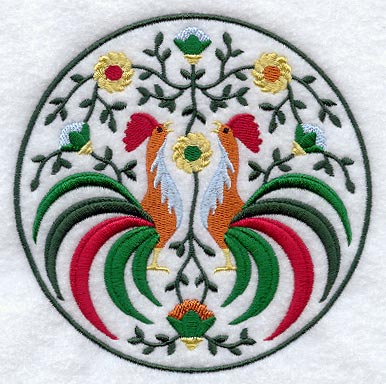 Polish Rooster Medallion  - Lg