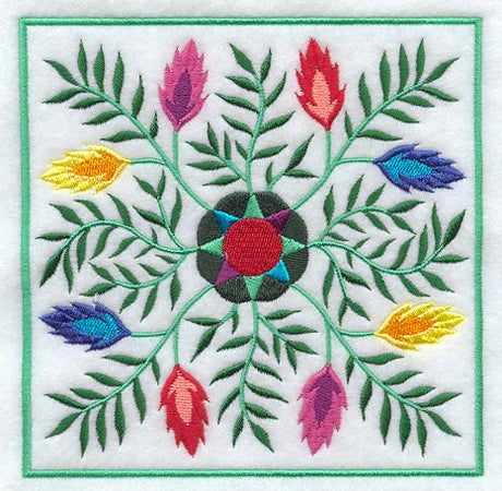 Polish Square Floral