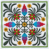 Polish Square Floral Design