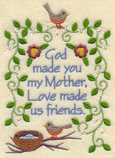 God Made You My Mother Sampler
