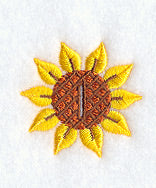 Sunflower Buttonhole - 1/2 Inch