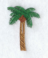Palm Tree Buttonhole - 1/2 Inch