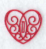 Heart Buttonhole - 1/2 Inch