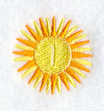 Sun Buttonhole - 1/2 Inch