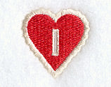 Heart Buttonhole - 1/2 Inch